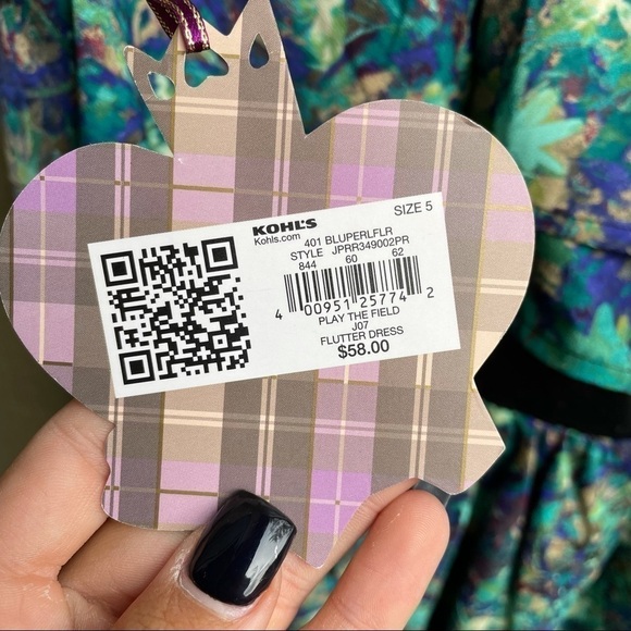 **Princess Vera Wang Teal and black mesh sleeveless dress size 5 - Picture 3 of 9